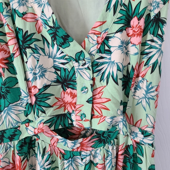 Lost + Wander Anthropologie Island Hopper Floral Print Maxi - Picture 4 of 8